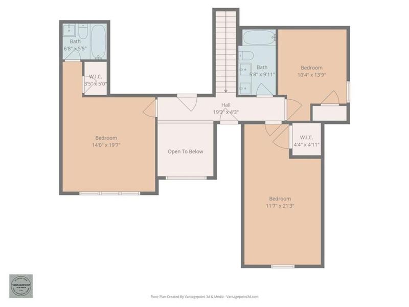 2D floor plan layout of this home in , Jenkinsburg, GA (Image 6).