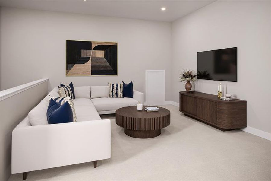 Representative furnished interior of a home built from the Silverleaf by Ryan Homes in Grande Dunes North Village, Longs (Image 7).