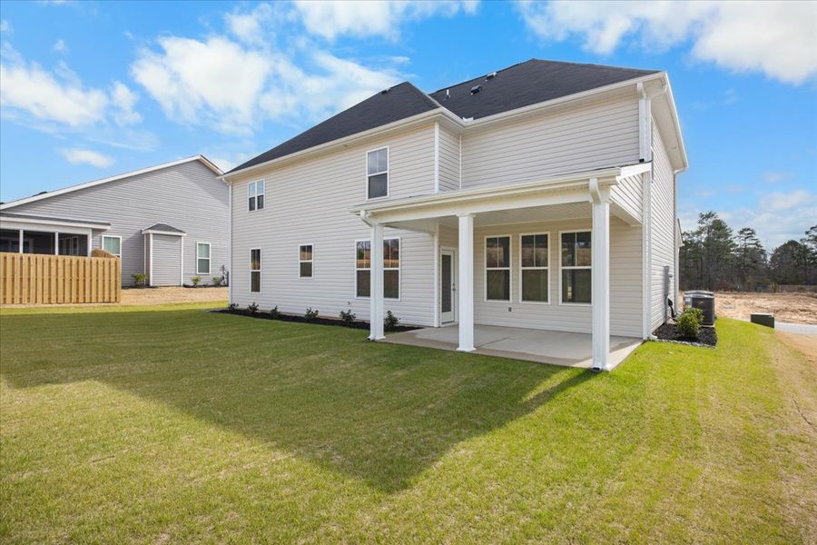 Exterior details and patio area of a home in Windsor, North Augusta (Image 4).