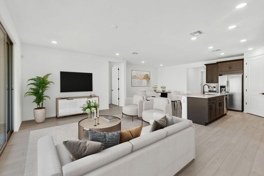 Furnished interior view inside a new home in Oasis At Rocking K, Vail (Image 4).