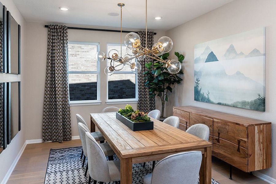 Furnished interior view inside a new home in Parkside on the River, Georgetown (Image 7).