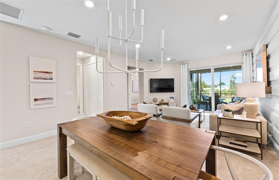 Furnished interior view inside a new home in BeachWalk by Manasota Key, Englewood (Image 10).