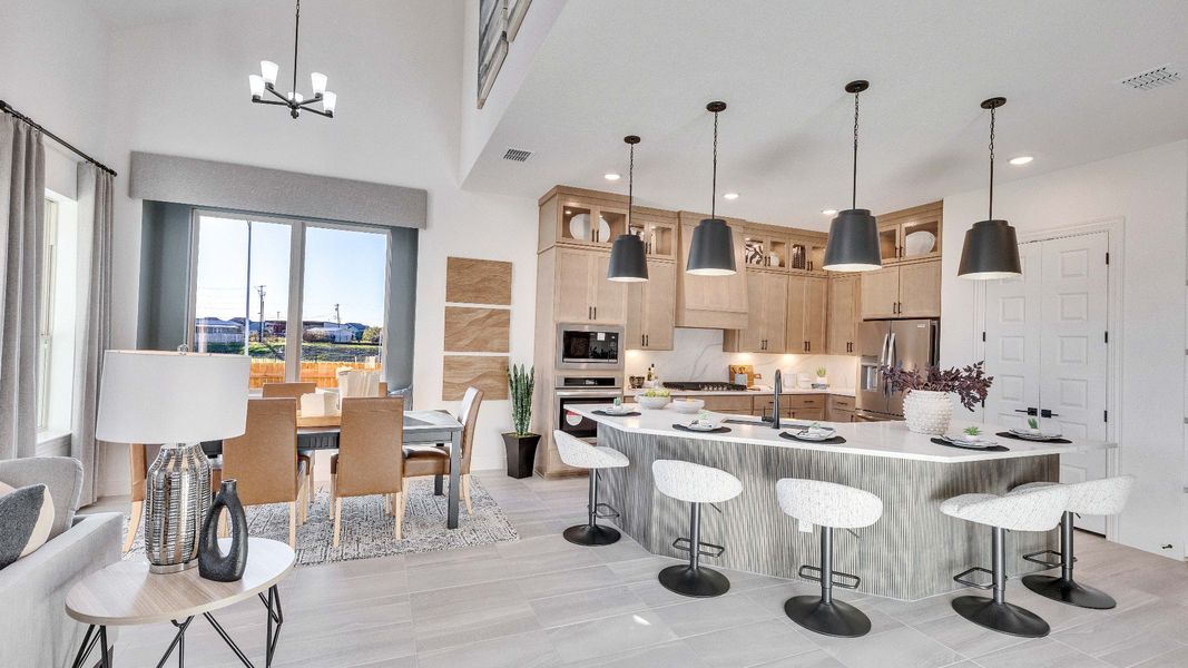 Furnished interior view inside a new home in Creeks Crossing, Elgin (Image 14).