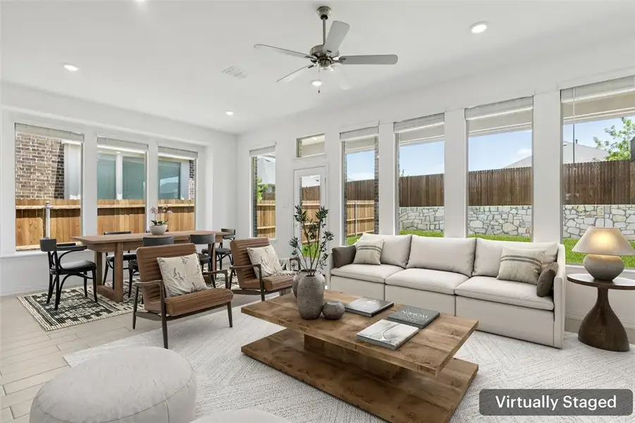 Furnished interior view inside a new home in Northlake Estates: Brookstone Collection, Little Elm (Image 4).