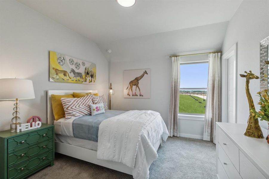 Bedroom in the Winters home plan by Trophy Signature Homes  REPRESENTATIVE PHOTO