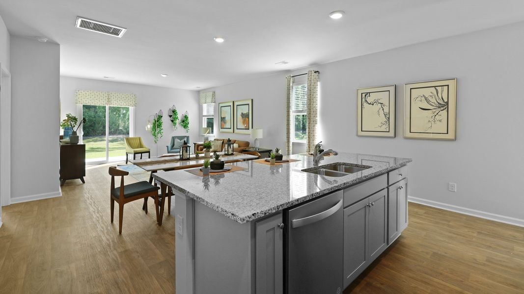 Furnished interior view inside a new home in Pine Hills at Cane Bay, Summerville (Image 5).