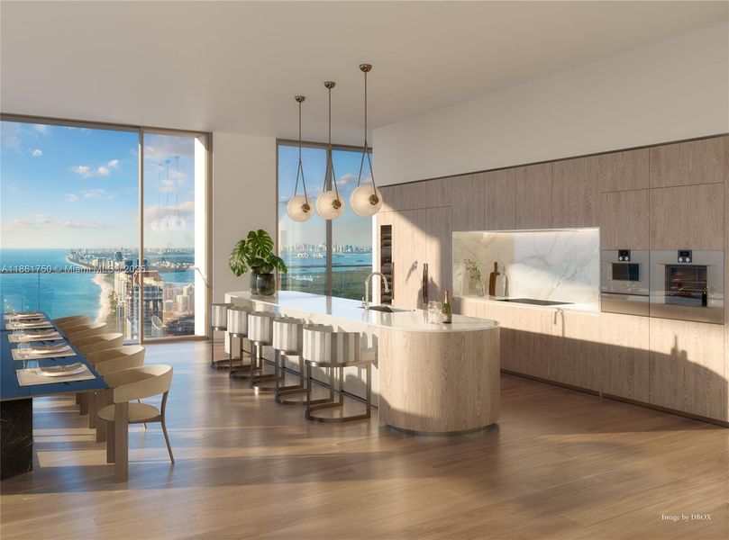 Furnished interior view inside a new home in St. Regis Residences, Sunny Isles Beach (Image 2).