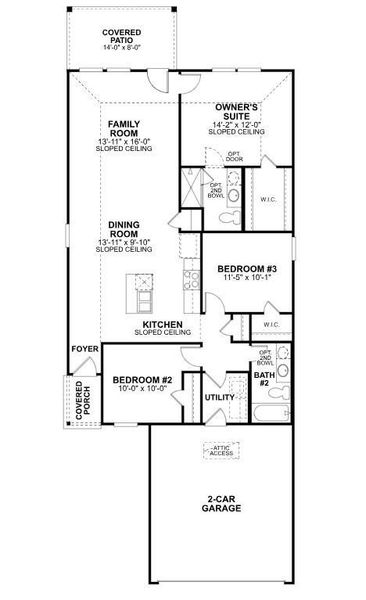 2D floor plan layout of this home in Lone Star Landing, Montgomery, TX (Image 3). 2D floor plan layout of this home in Lone Star Landing, Montgomery, TX (Image 3).