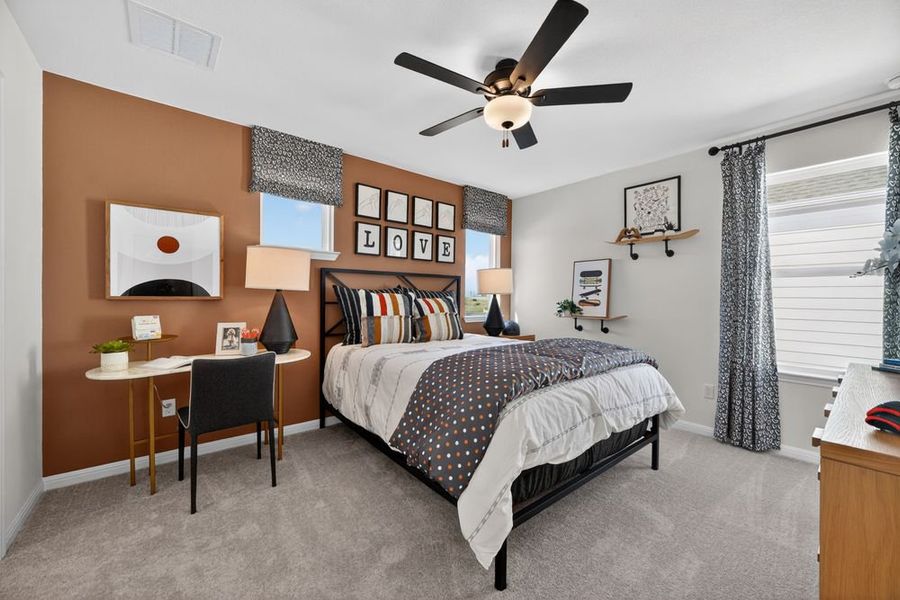 Representative furnished interior of a home built from the Jollyville by Taylor Morrison in Turners Crossing, Austin (Image 26).