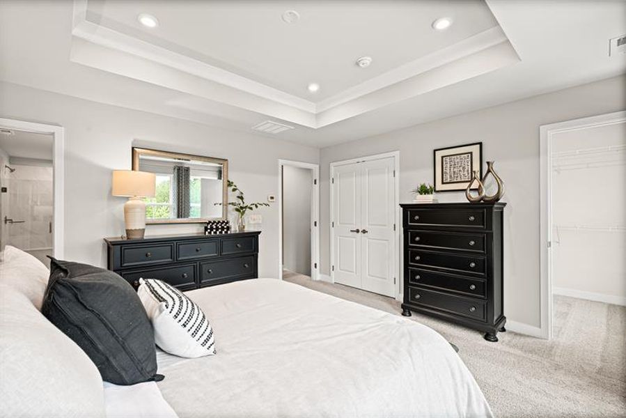 Furnished interior view inside a new home in Griffin Farm Townes, Pittsboro (Image 15).