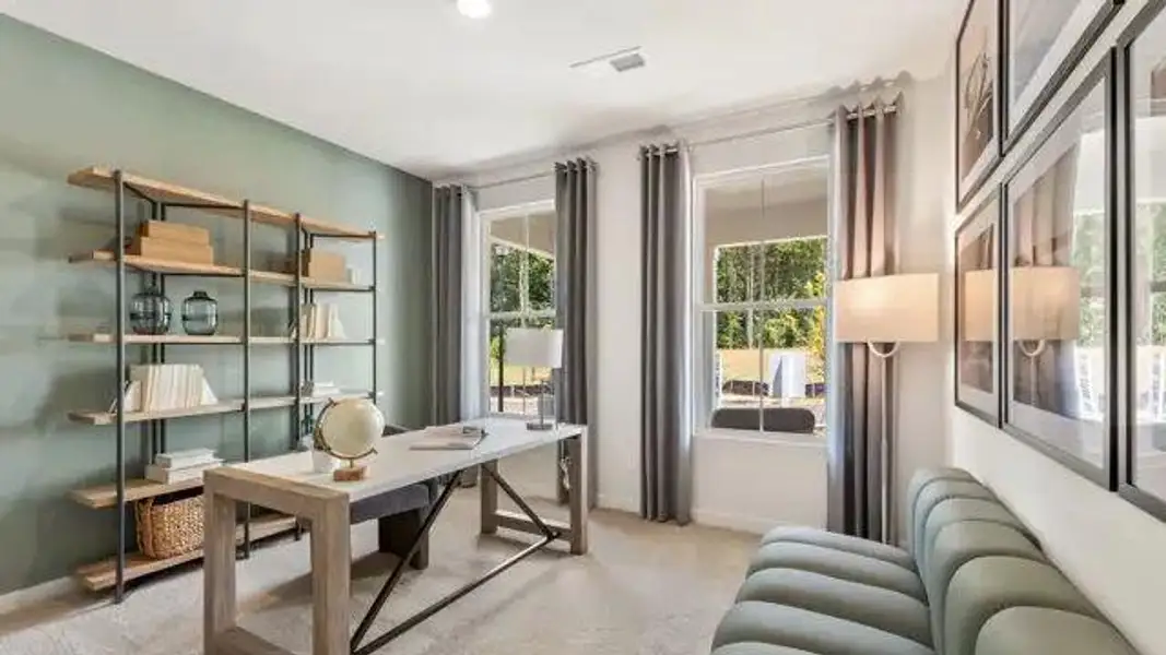 Furnished interior view inside a new home in Reserve at Gum Springs, Jefferson (Image 14).