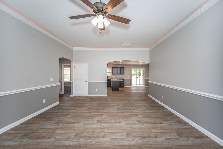 Representative unfurnished interior of a home built from the Archer by Enchanted Homes in Lonesome Dove, San Antonio (Image 23).