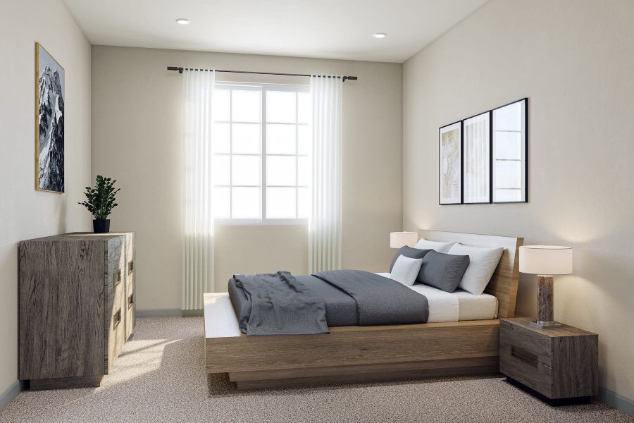 Representative furnished interior of a home built from the M by Tri Pointe Homes in Candelas Townhomes, Arvada (Image 22).