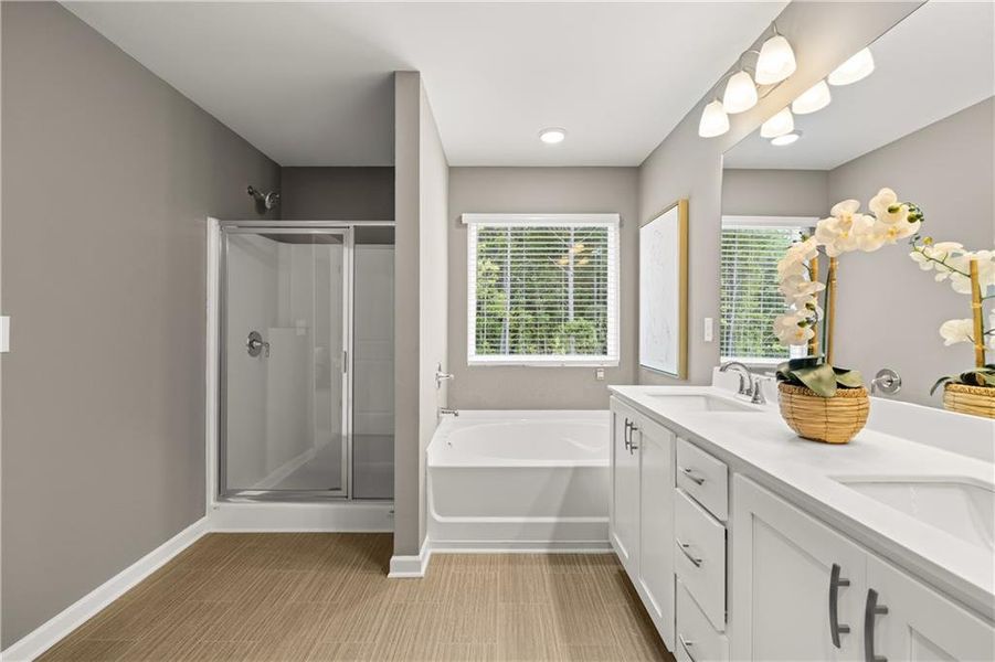 Furnished interior view inside a new home in Walden Park – The Retreat, Jonesboro (Image 42).