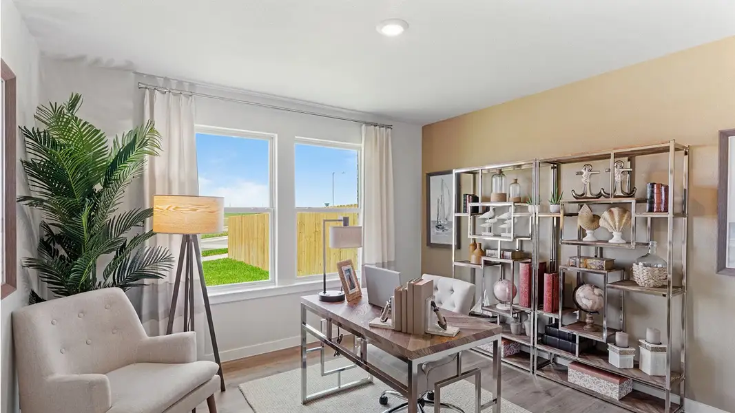 Furnished interior view inside a new home in The Lakes Northwest, Robstown (Image 16).