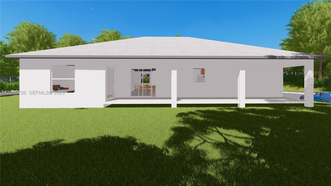 Exterior details and patio area of a home in , Lehigh Acres (Image 4).