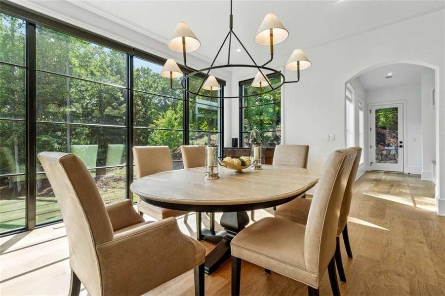 Furnished interior view inside a new home in , Roswell (Image 34).