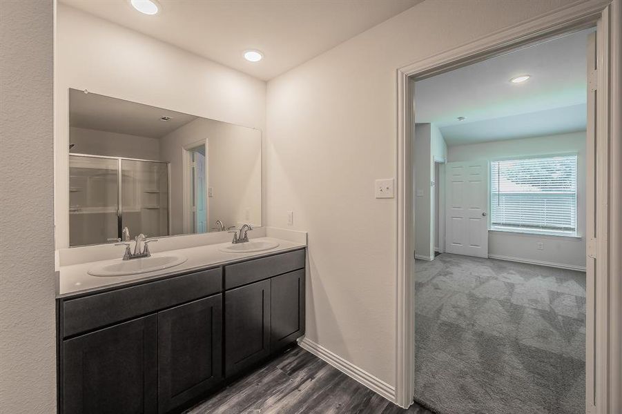 Furnished interior view inside a new home in Craftsman’s Corner, Cleburne (Image 15).