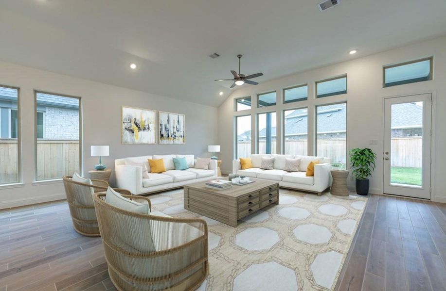 Furnished interior view inside a new home in , Richmond (Image 2).