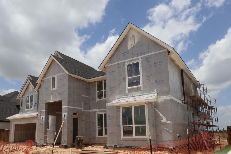 In-progress construction of a new home in Dunham Pointe, Cypress, TX (Image 34). In-progress construction of a new home in Dunham Pointe, Cypress, TX (Image 34).