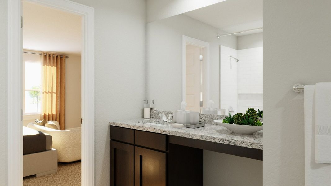 Representative furnished interior of a home built from the The Bluff by Legend Homes in Hanna Ranch, Fort Worth (Image 14).