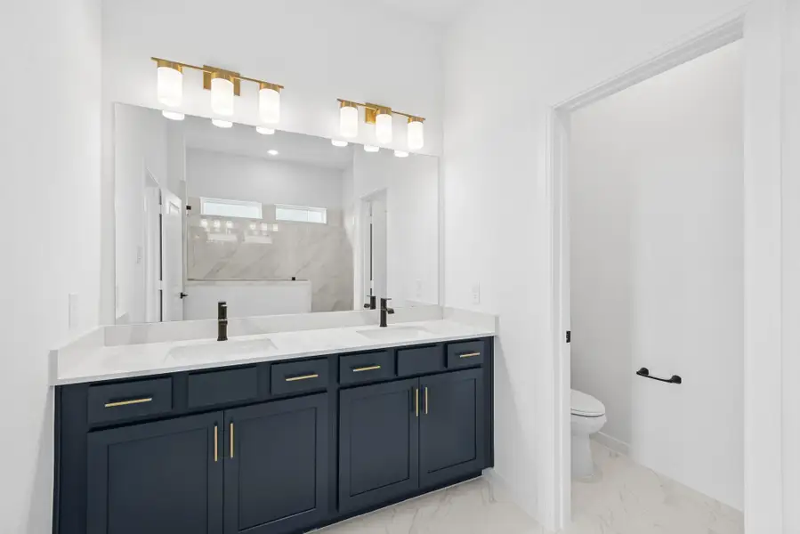 Furnished interior view inside a new home in The Grand Prairie 50’, Hockley (Image 2).