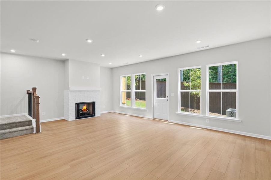 Spacious, unfurnished interior of a new home in Ansley Towns, Cumming (Image 24). Spacious, unfurnished interior of a new home in Ansley Towns, Cumming (Image 24).