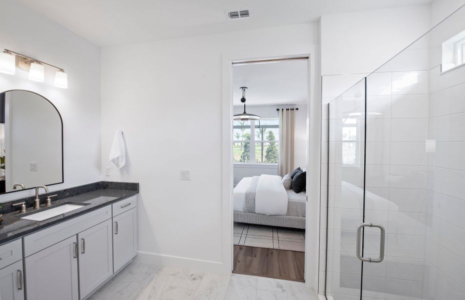 Furnished interior view inside a new home in Del Webb Sunchase, Parrish (Image 17).