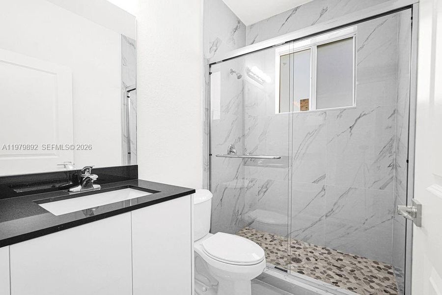 Furnished interior view inside a new home in , Miami (Image 17).