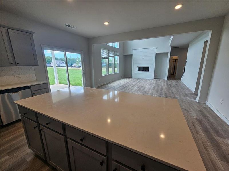 Furnished interior view inside a new home in Ellorie Estates, Dawsonville (Image 5).