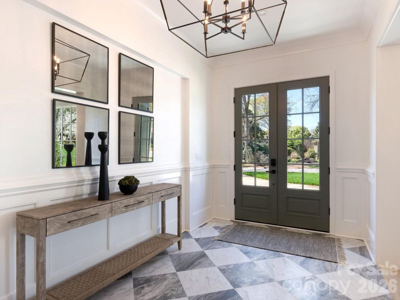 Furnished interior view inside a new home in , Charlotte (Image 17).