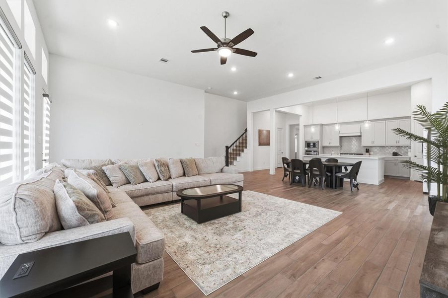Open plan living room