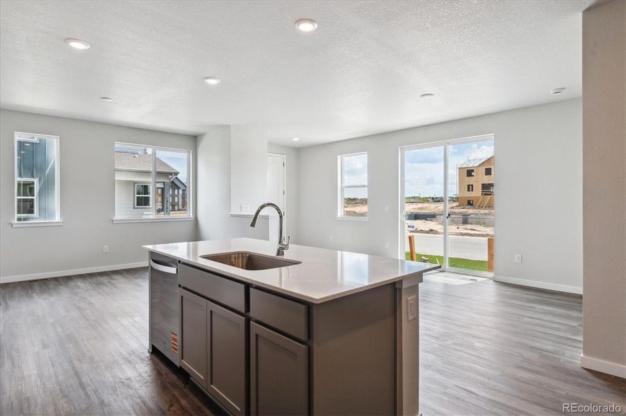 Furnished interior view inside a new home in Paired Homes at Alder Creek, Parker (Image 5). Furnished interior view inside a new home in Paired Homes at Alder Creek, Parker (Image 5).