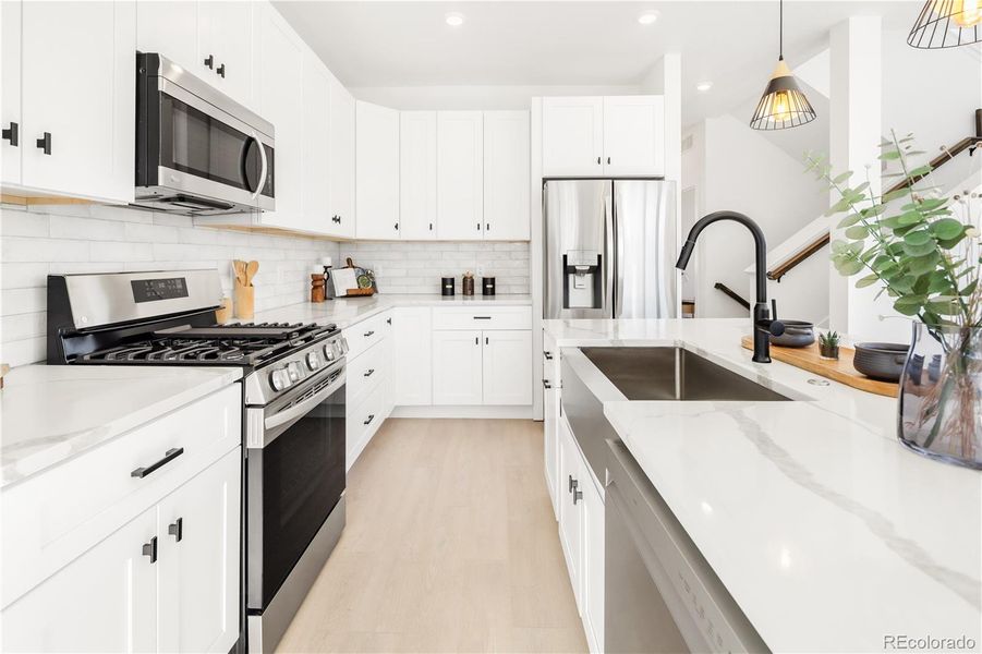 Furnished interior view inside a new home in , Arvada (Image 31).