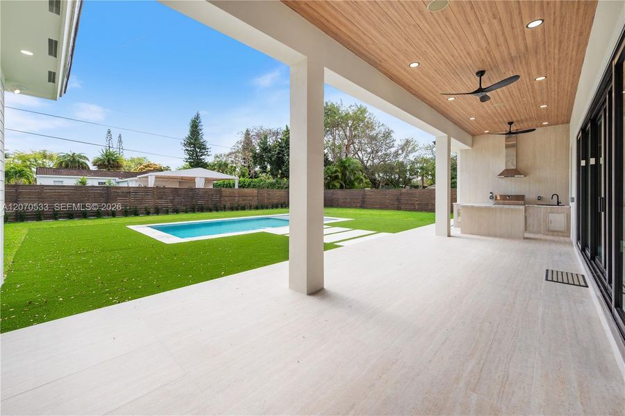 Exterior details and patio area of a home in , Miami (Image 25). Exterior details and patio area of a home in , Miami (Image 25).
