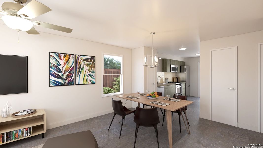 Furnished interior view inside a new home in , San Antonio (Image 4).