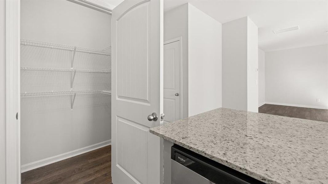 Furnished interior view inside a new home in Oaks at Cedar Grove, Fairburn (Image 4).