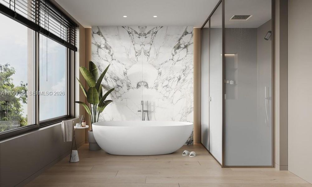 Furnished interior view inside a new home in , Miami Beach (Image 6). Furnished interior view inside a new home in , Miami Beach (Image 6).