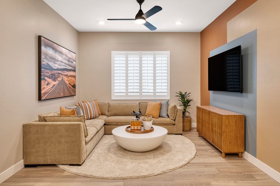 Representative furnished interior of a home built from the Elden Plan 4505 by Tri Pointe Homes in Soleo, San Tan Valley (Image 9).
