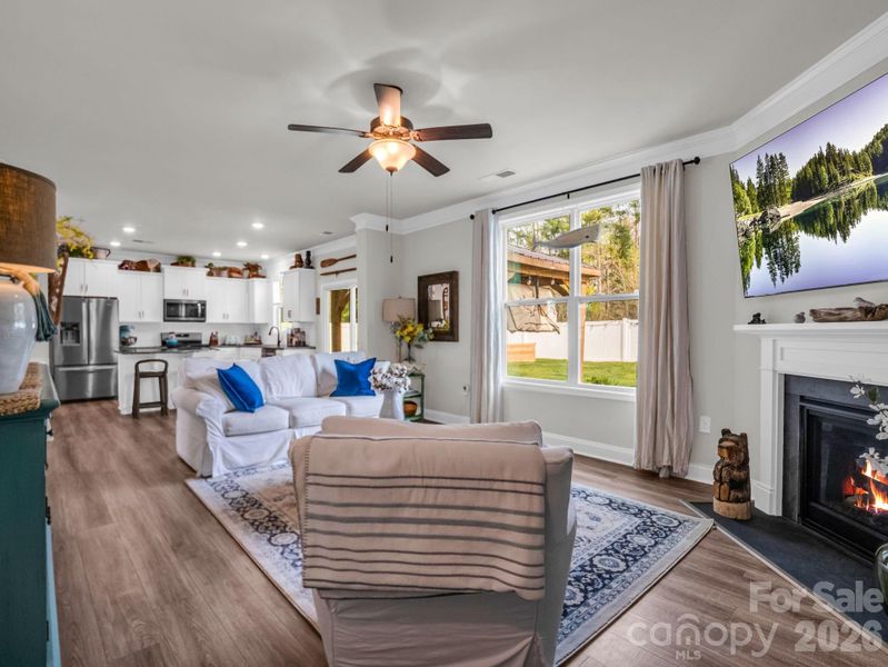 This home has an abundance of bright, natural light.