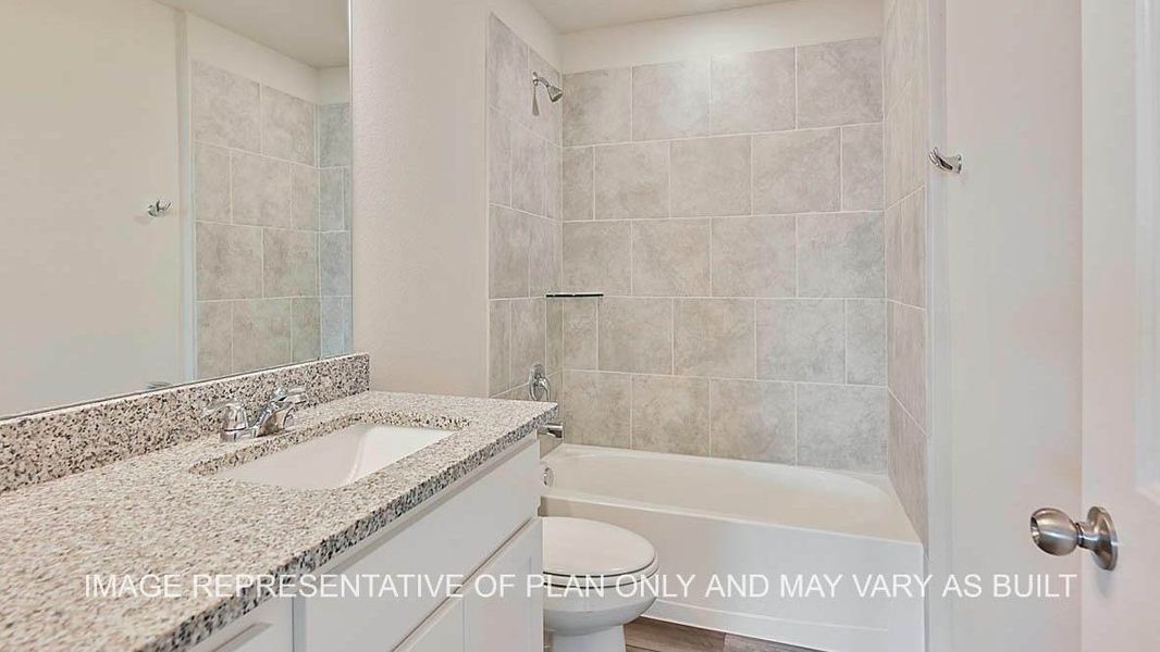 Furnished interior view inside a new home in Southern Pointe, College Station (Image 8).