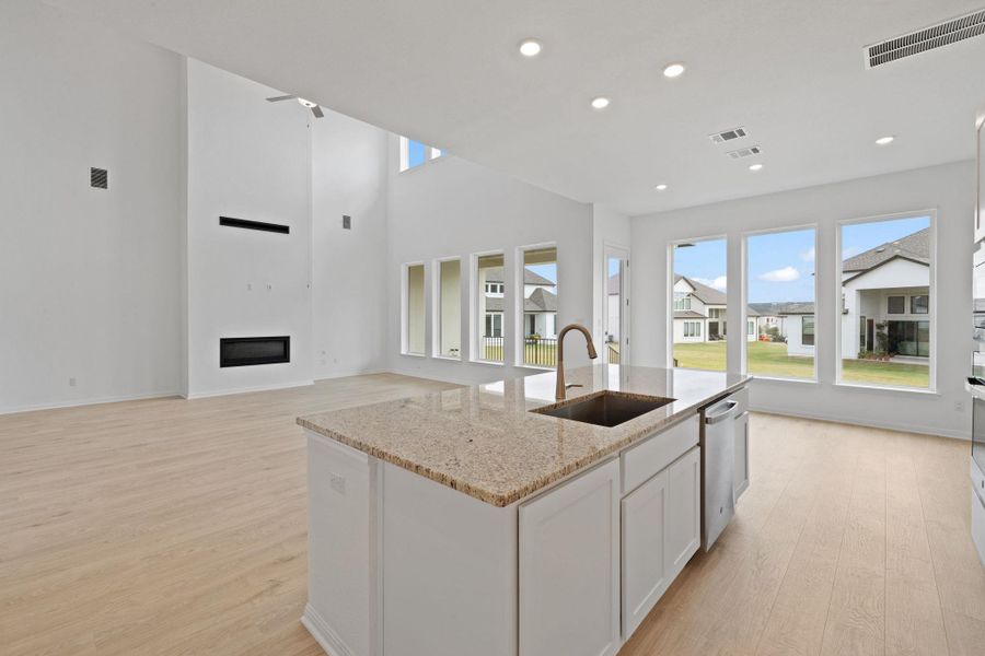 Furnished interior view inside a new home in , Leander (Image 5).