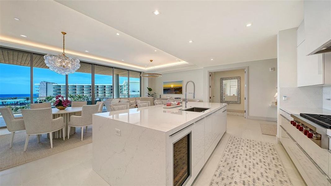 Furnished interior view inside a new home in , Longboat Key (Image 9).