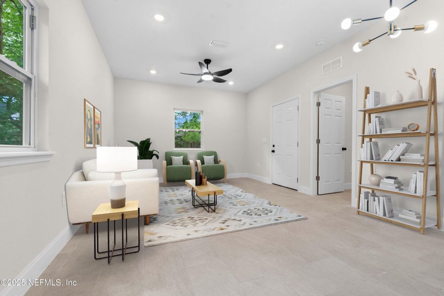 Furnished interior view inside a new home in , Jacksonville (Image 8). Furnished interior view inside a new home in , Jacksonville (Image 8).