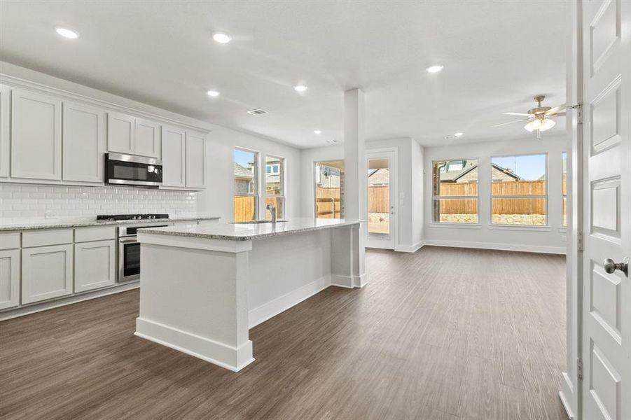 Furnished interior view inside a new home in Lyons Crest Estates, Garland (Image 5).