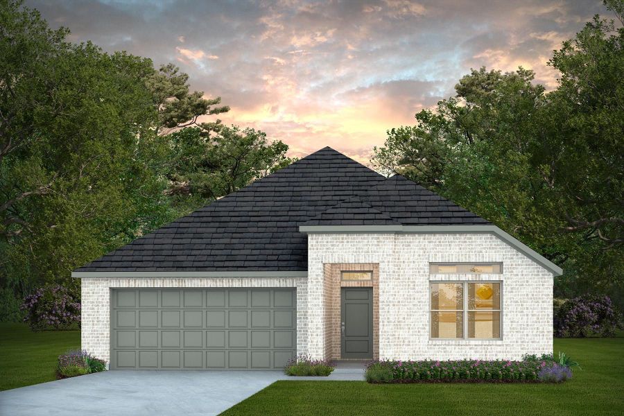 Representative exterior photo of a completed home built from the Elliott by Pulte Homes in West Cypress Hills, Spicewood, TX (Image 1). Representative exterior photo of a completed home built from the Elliott by Pulte Homes in West Cypress Hills, Spicewood, TX (Image 1).