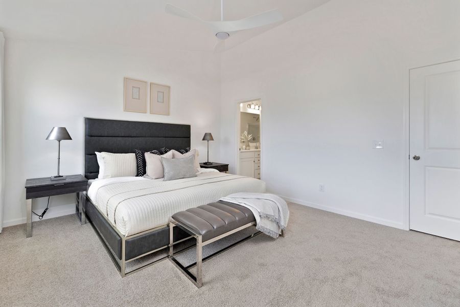 Representative furnished interior of a home built from the Miles II TH by True Homes in Ardmore Townhomes, Winston-Salem (Image 14).