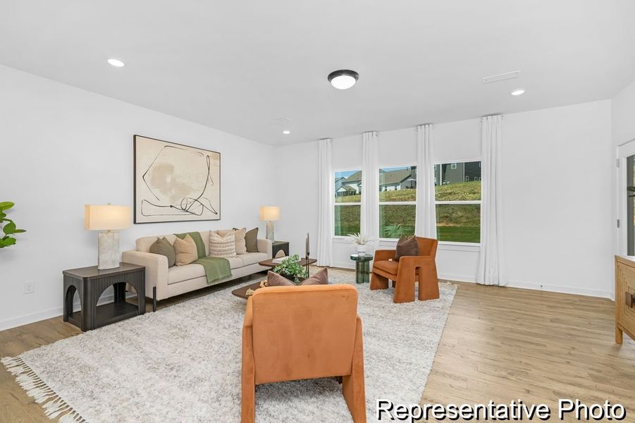 Furnished interior view inside a new home in Copper Ridge at Flowers Plantation, Clayton (Image 8).