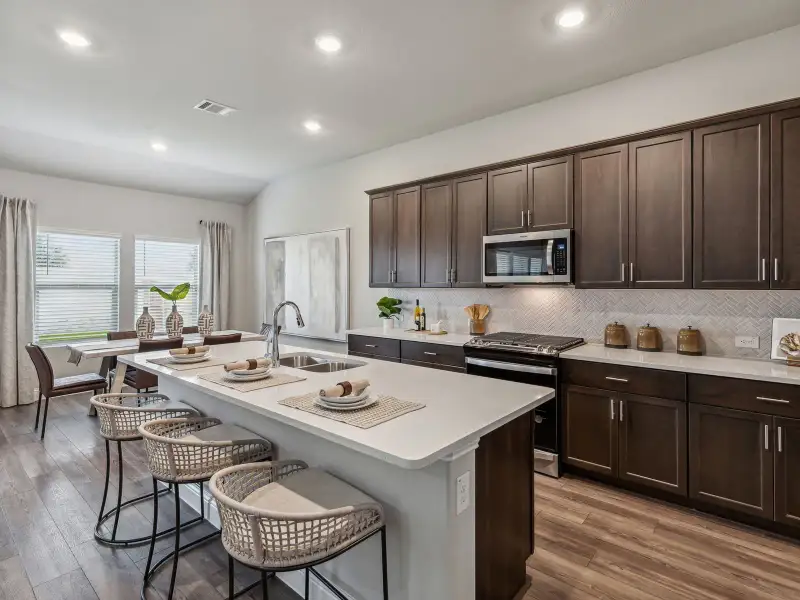 Furnished interior view inside a new home in Lakehaven - Premier Series, Farmersville (Image 3). Furnished interior view inside a new home in Lakehaven - Premier Series, Farmersville (Image 3).