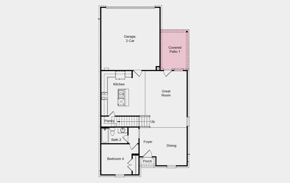 2D floor plan layout of this home in Cross Creek Meadows 40s, Celina, TX (Image 5). 2D floor plan layout of this home in Cross Creek Meadows 40s, Celina, TX (Image 5).